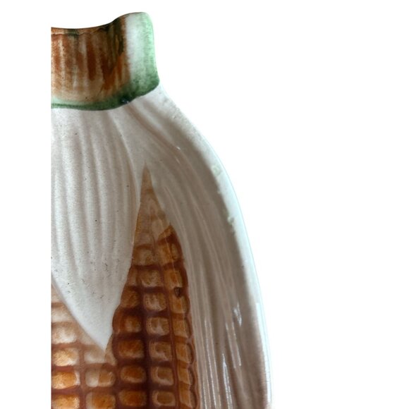 Set Of 3 VTG Corn-On-The-Cob Serving Dishes Ceramic Ear Shaped Bowls READ - Picture 7 of 8